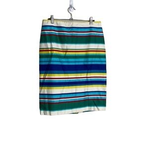 Talbots Colorful Horizon Stripe Pencil Skirt 4